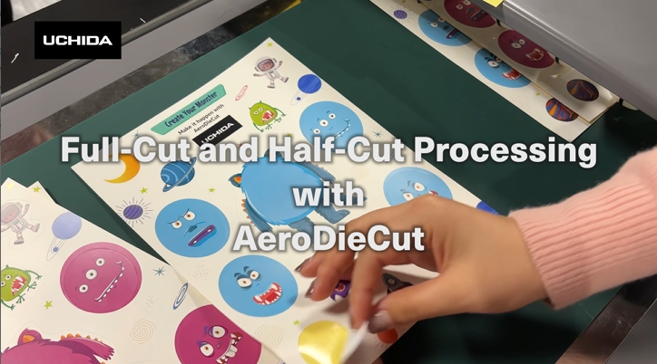 Full-Cut and Half-Cut in a Single Pass Using UCHIDA AeroDieCut